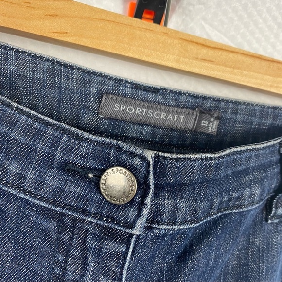 Men's Sportcraft Size 13 W 32 L 36 Dark Wash Blue Crop Denim Pant Jeans - Picture 12 of 12